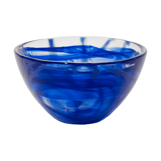 Kosta Boda Contrast Schale 160 mm Blau-blau