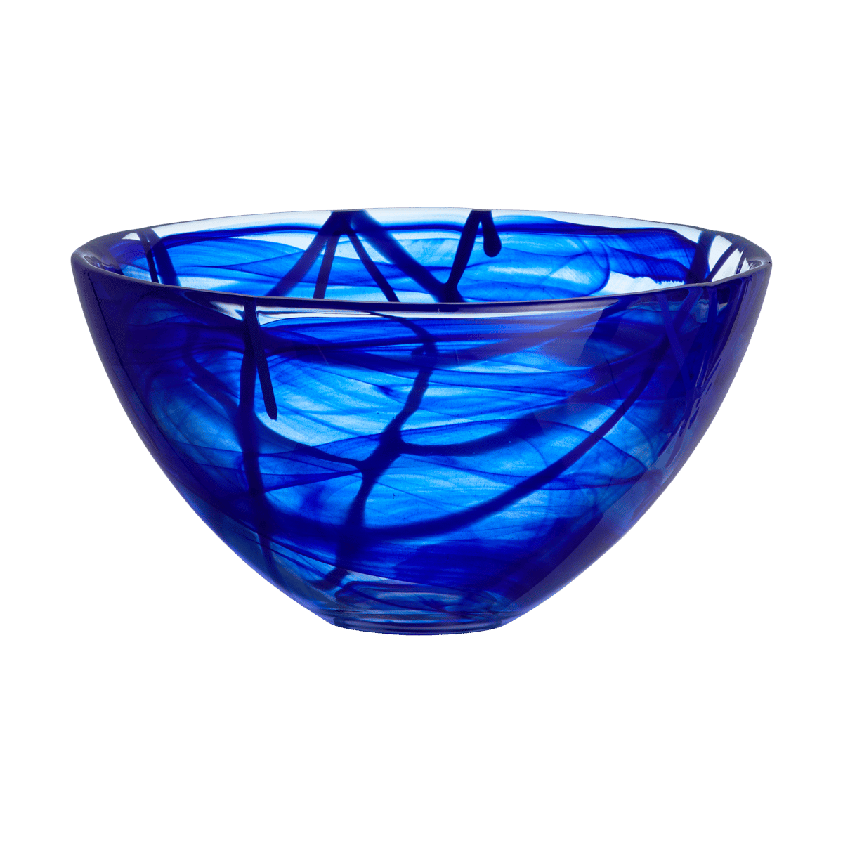 Kosta Boda Contrast Schale 230 mm Blau-blau