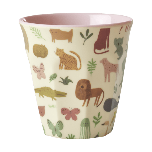 RICE Rice barnkopp melamin Sweet Jungle Print-Soft Pink