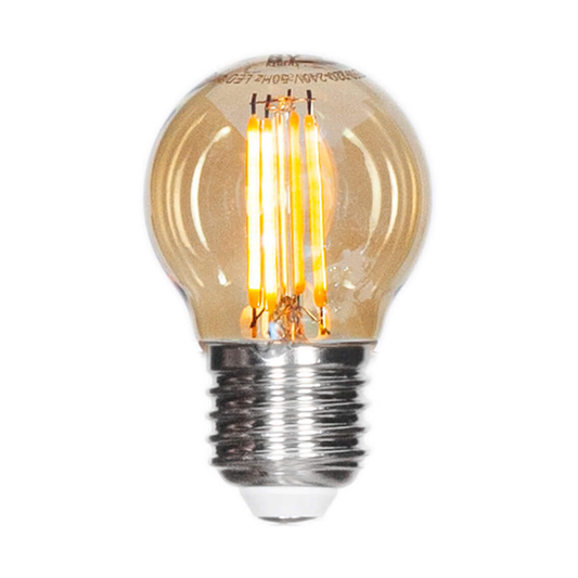 By Rydéns Filament lampa LED dimbar klot E27 4W Amber Ø4,5 cm