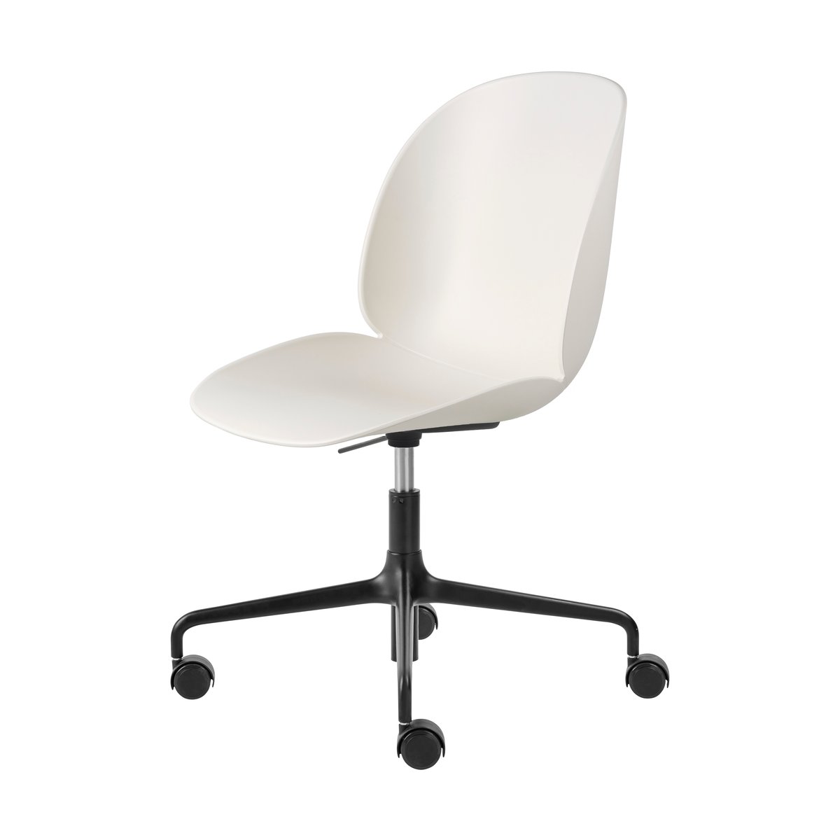 GUBI Beetle Meeting Chair kontorsstol Alabaster white-black