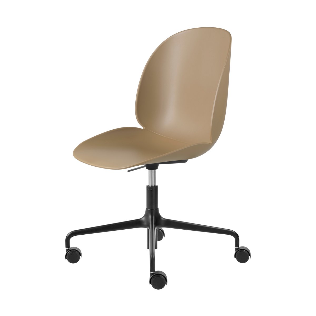 GUBI Beetle Meeting Chair kontorsstol Pebble brown-black