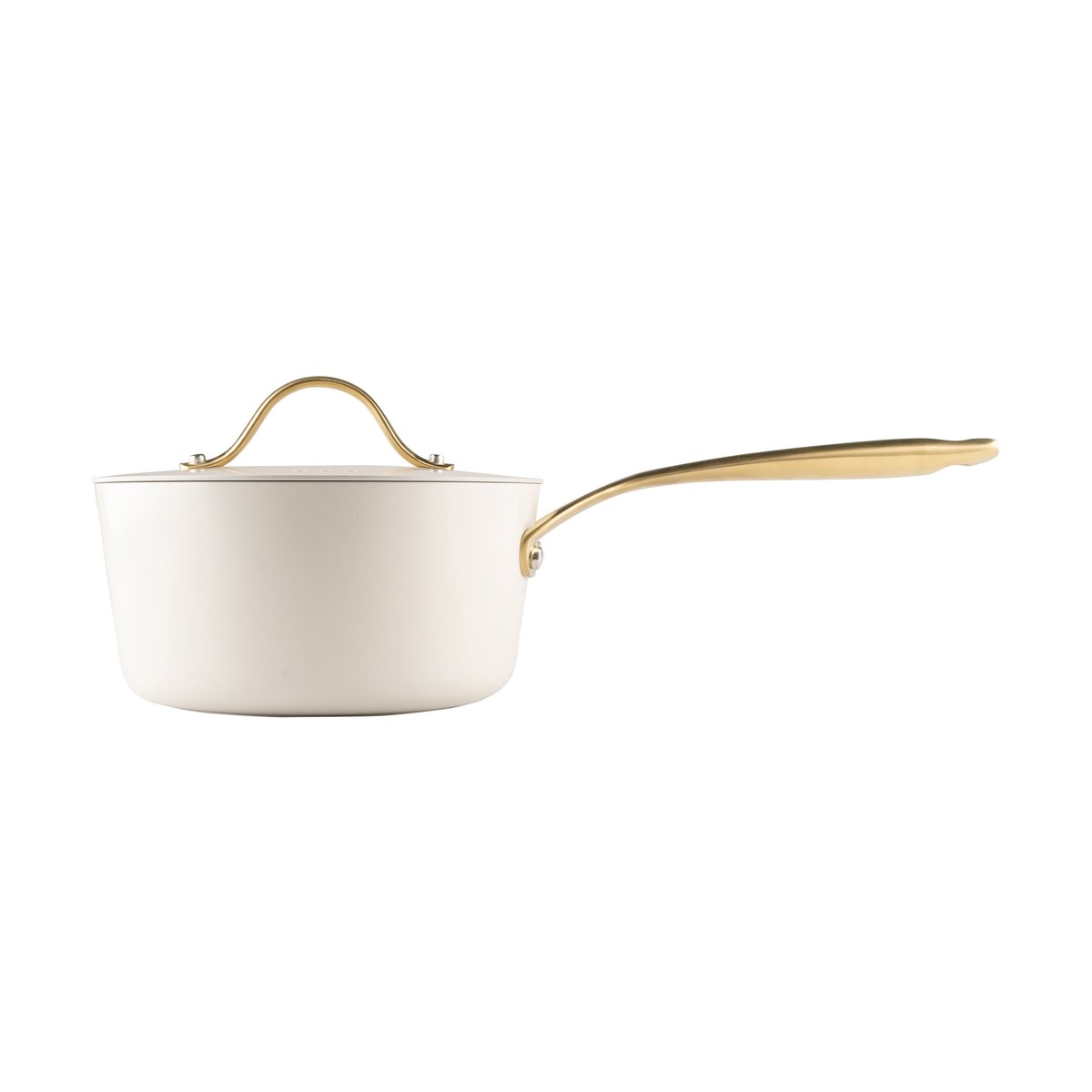 Heirol Heirol Royal Pearl saucepanna med lock Ø18 cm Vit-guld