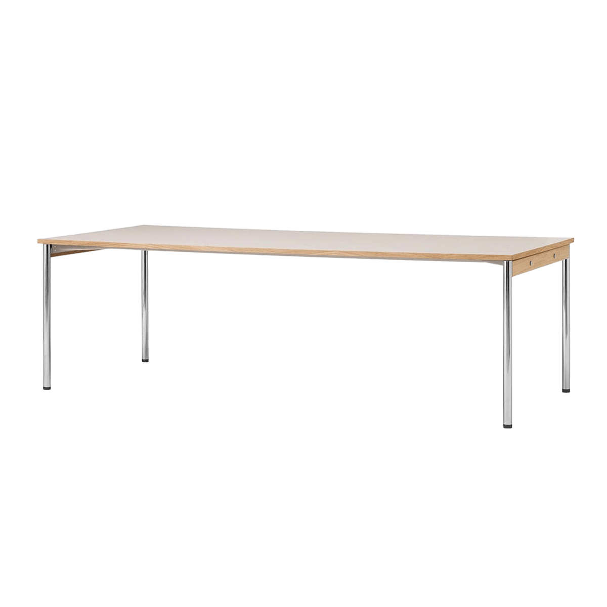 Audo Copenhagen Co Table konferensbord 240x100cm Chrome-laminate creme