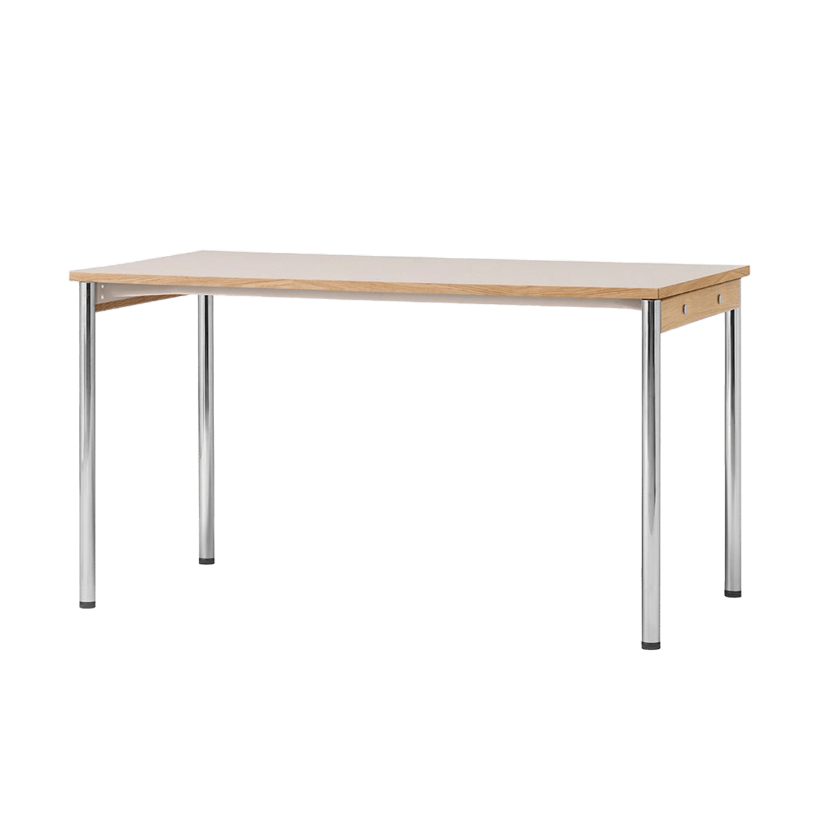 Audo Copenhagen Co Table konferensbord 140x70cm Chrome-laminate creme