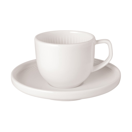 Villeroy & Boch Afina espressokopp 5 cl med fat White