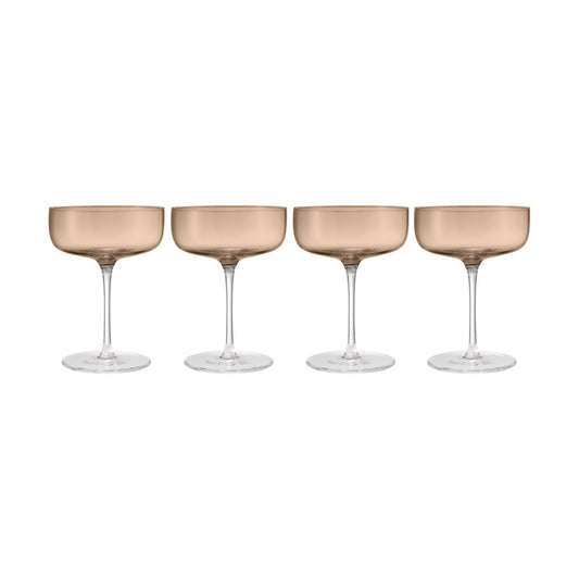 blomus Fuumi champagneglas Coupe 28 cl 4-pack Coffee-Klar