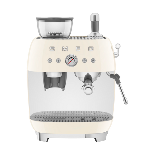 Smeg Smeg 50's Style espressomaskin med kaffekvarn Créme vit