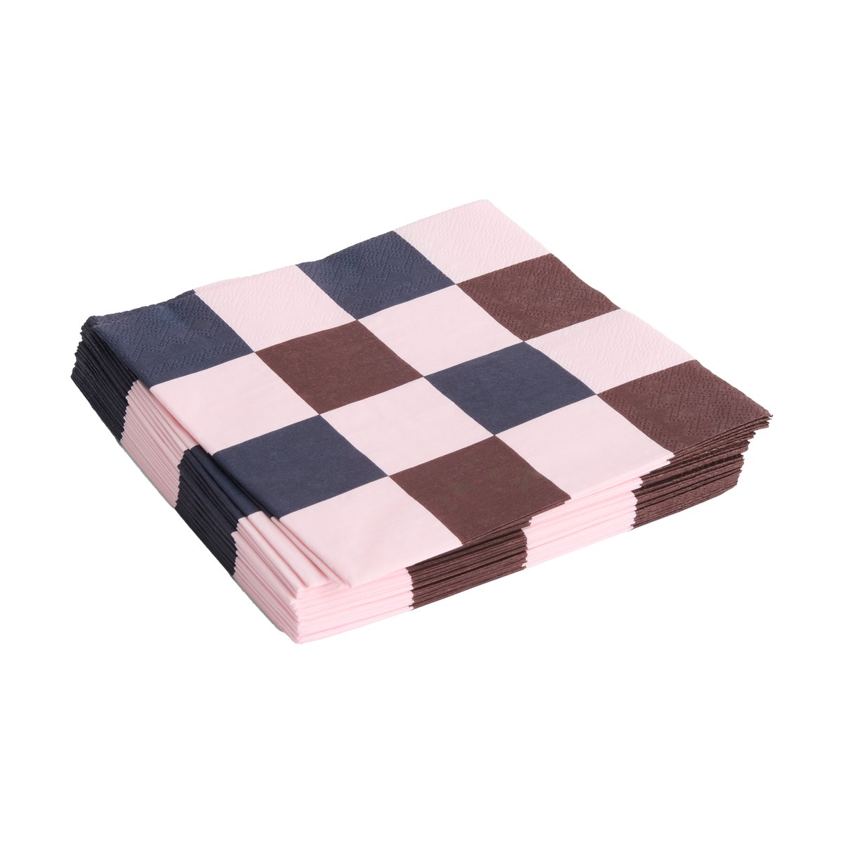 HAY Pattern Dinner Check servett 40x40 cm 20-pack Light pink-bordeaux-black M