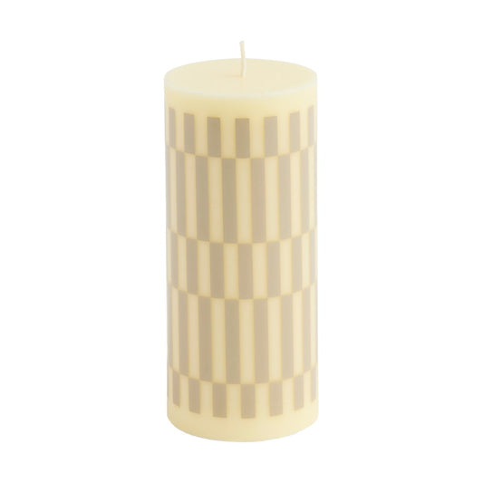 HAY Column Candle blockljus small 15 cm Cream-sand