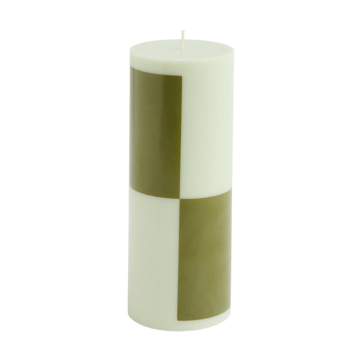 HAY Column Candle blockljus medium 20 cm Light green-army green