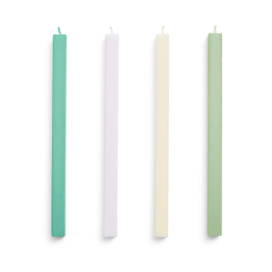 HAY Square Candle ljus mix 4-pack Pastel