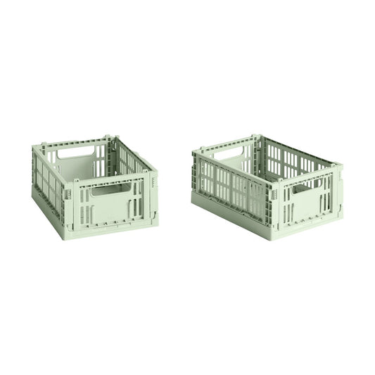 HAY HAY Colour Crate Mini 13x17 cm 2-pack Mint