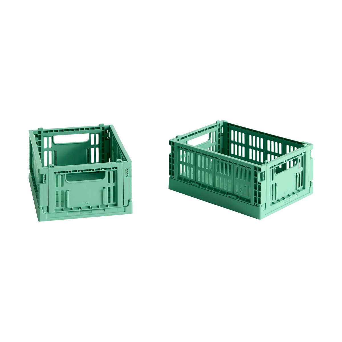 HAY HAY Colour Crate Mini 13x17 cm 2-pack Dark mint