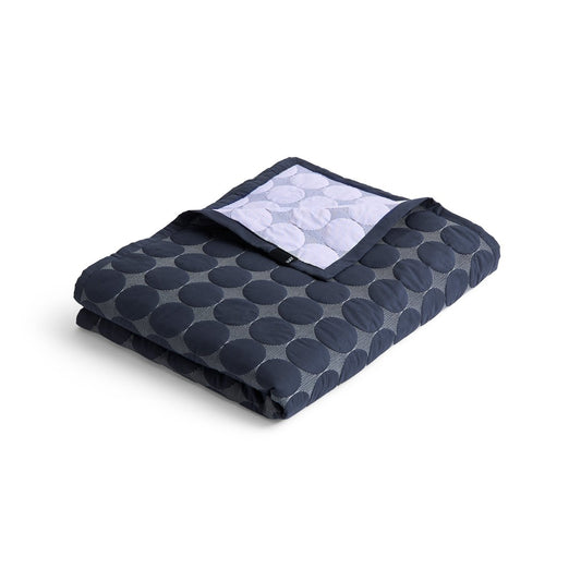 HAY Mega Dot överkast organic 260x260 cm Midnight blue