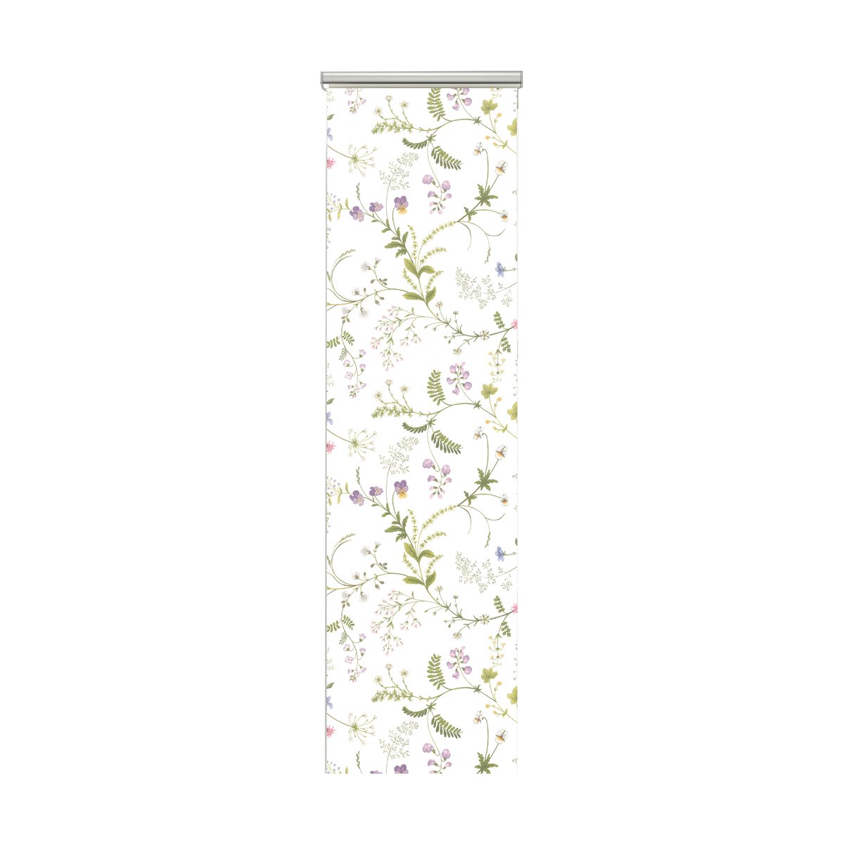 Arvidssons Textil Blomsteryra panelgardin 2-pack Grön