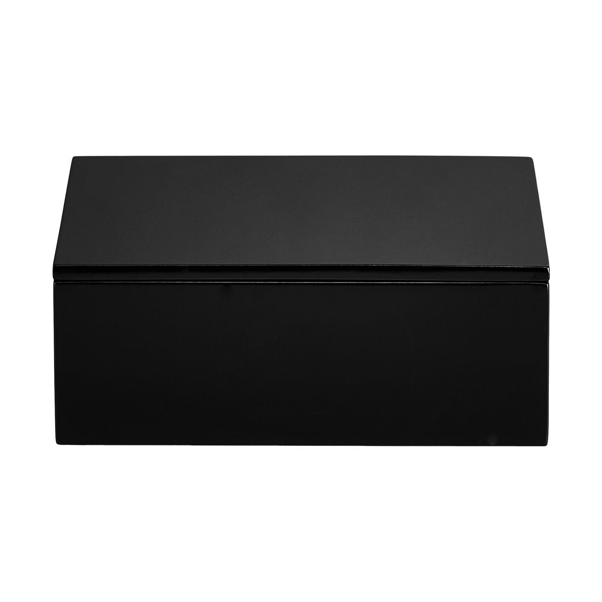 Mojoo Lux lackad förvaringslåda 19x19x7 cm Black