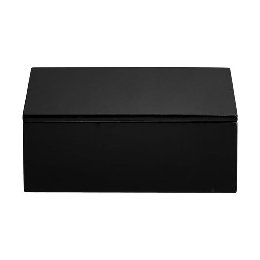 Mojoo Lux lackad förvaringslåda 19x19x7 cm Black