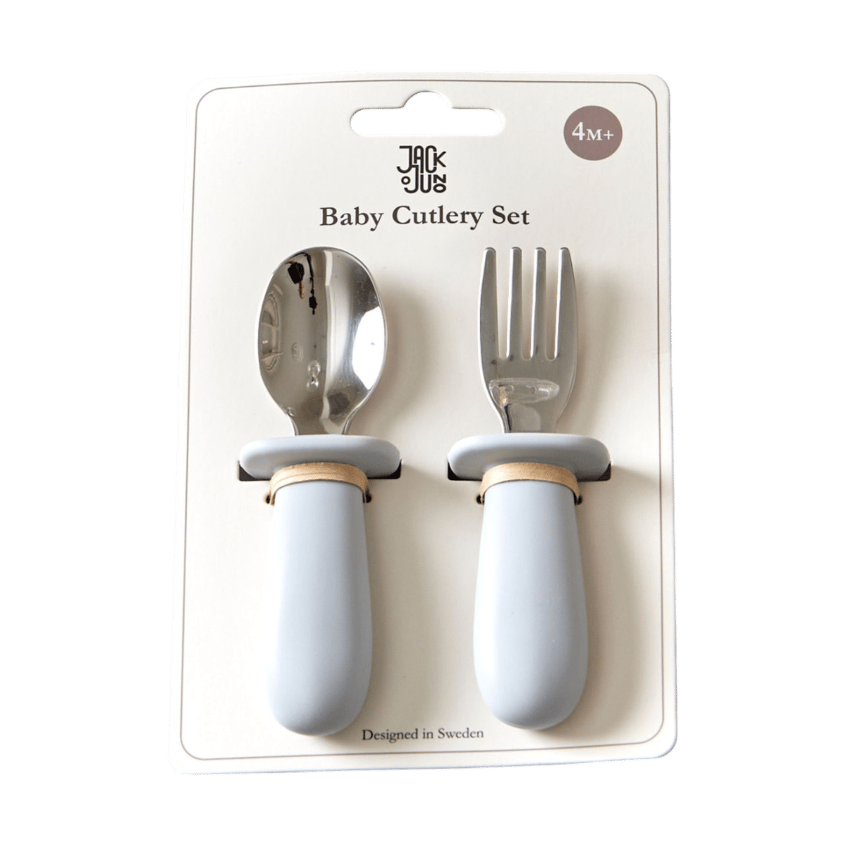 Jack o Juno Baby bestickset 2 delar Glacier grey