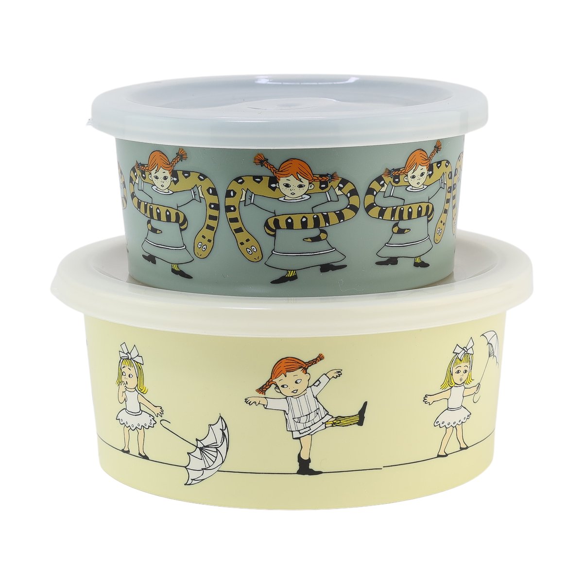 Rätt Start Pippi Cirkus snackbox 2-pack Multi