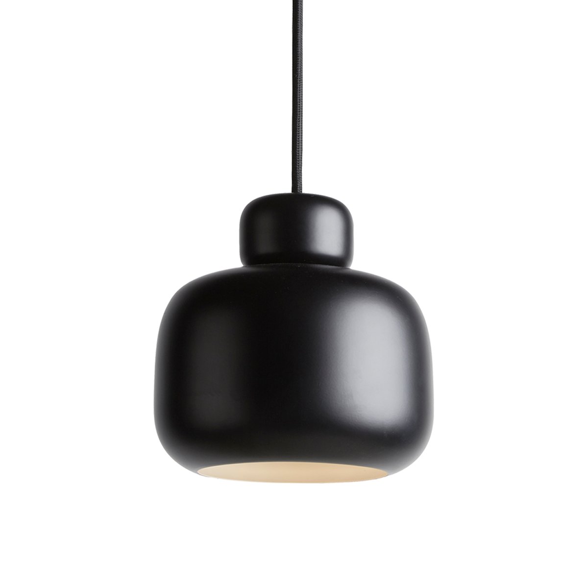 Woud Stone taklampa large Black