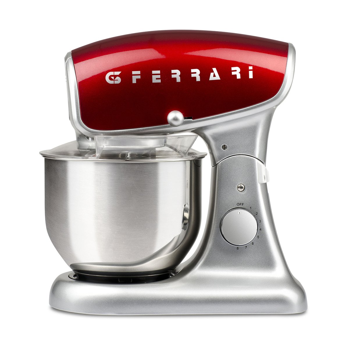 G3 Ferrari Pastaio deluxe köksassistent Silver-röd