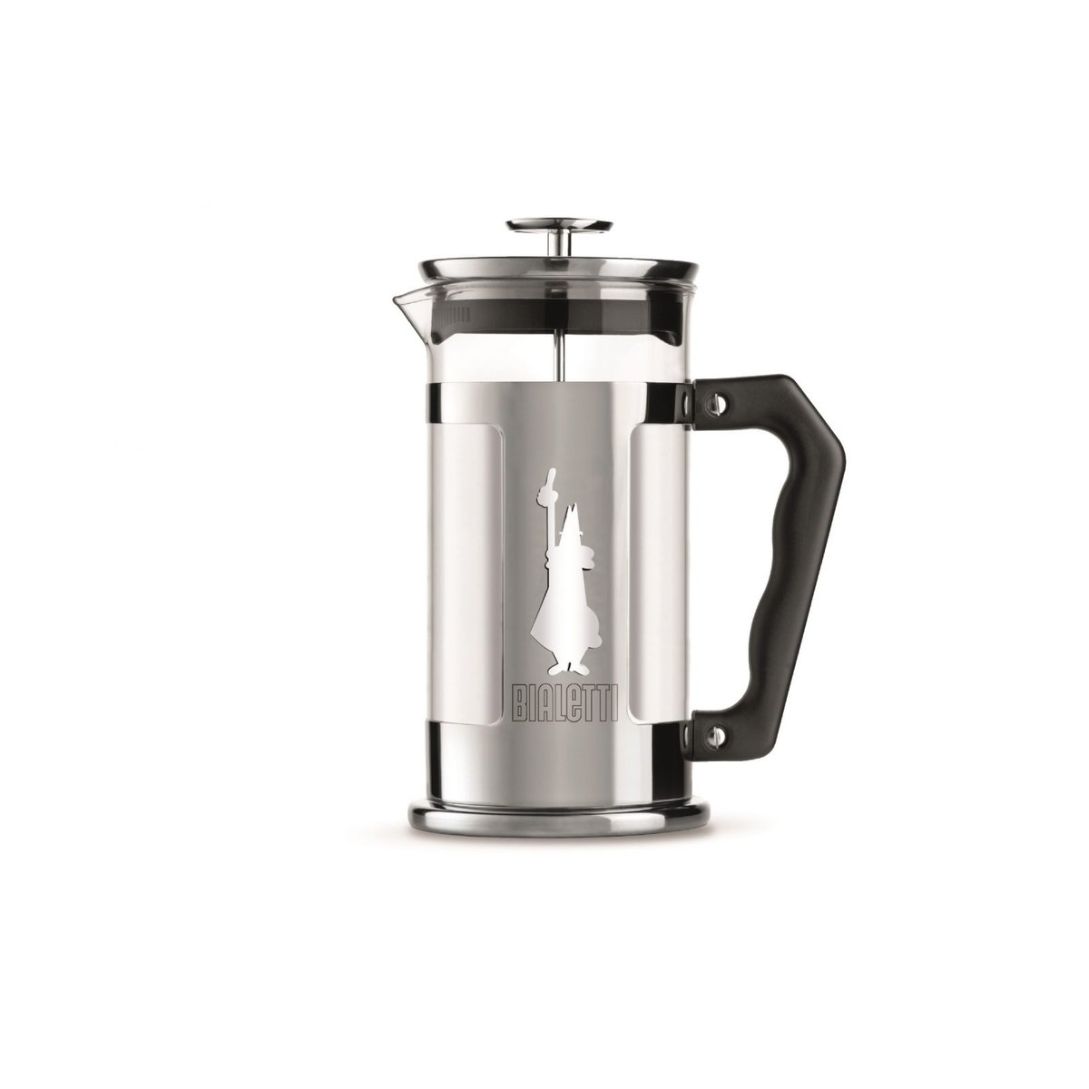 Bialetti Preziosa kaffepress 3 koppar Silver-svart