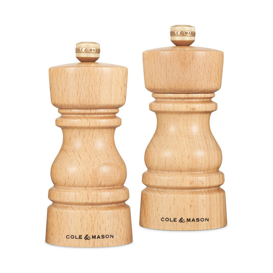 Cole & Mason London salt- och pepparkvarnset 13 cm Natural