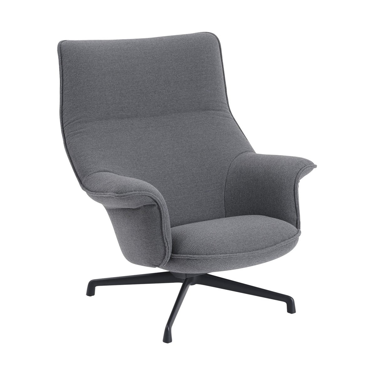 Muuto Doze fåtölj swivel base Ocean 80-anthracite black