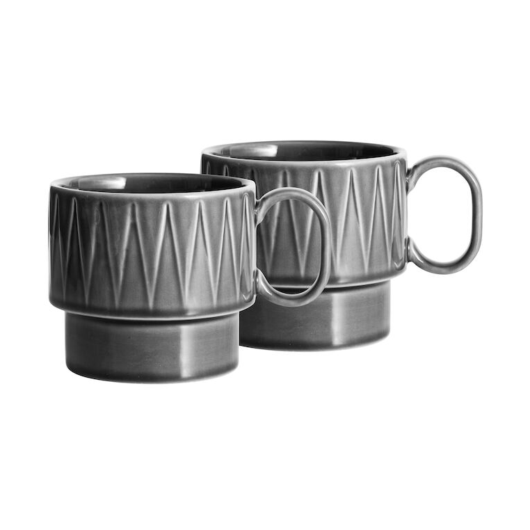 Sagaform Coffee & More temugg 2-pack Grå