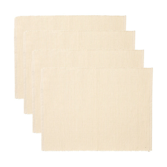 Linum Uni bordstablett 35x46 cm 4-pack Gräddig beige