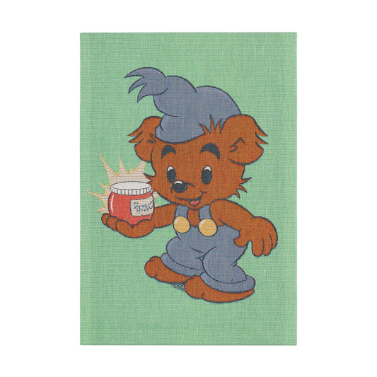 Ekelund Linneväveri Bamse kökshandduk 35x50 cm Blå-grön