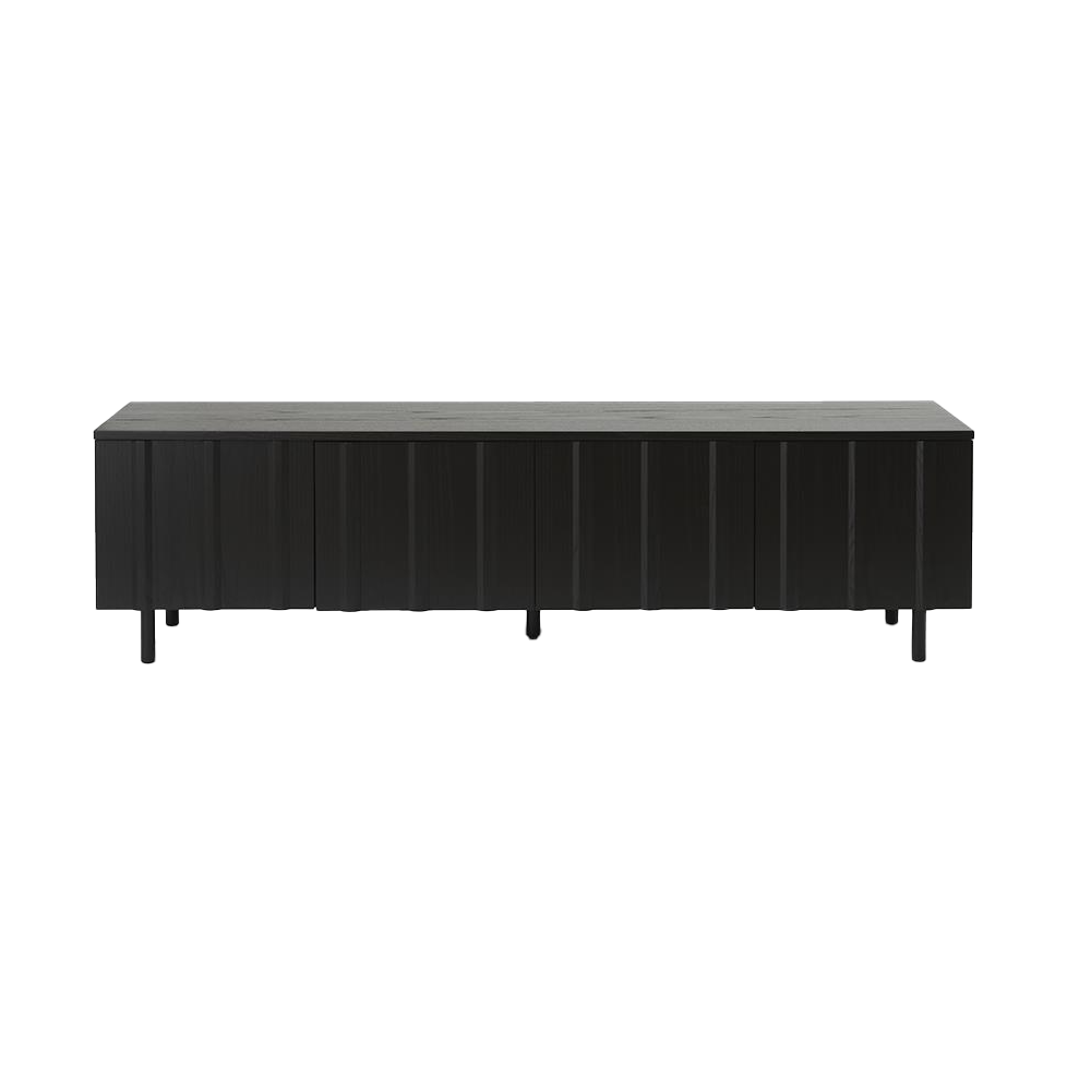 Normann Copenhagen Rib sideboard låg Soft Black