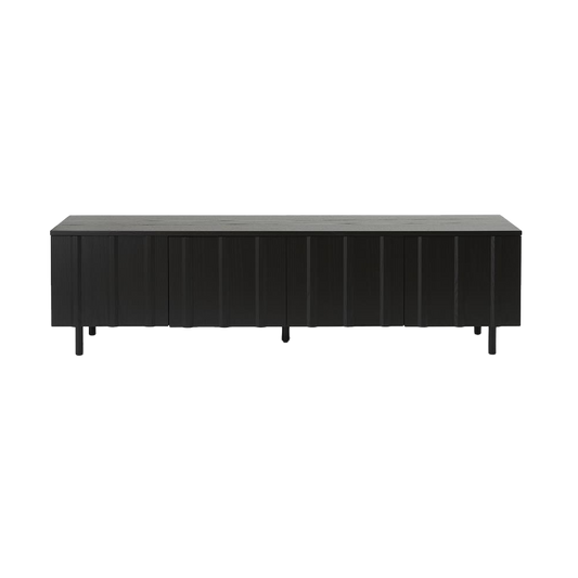 Normann Copenhagen Rib sideboard låg Soft Black