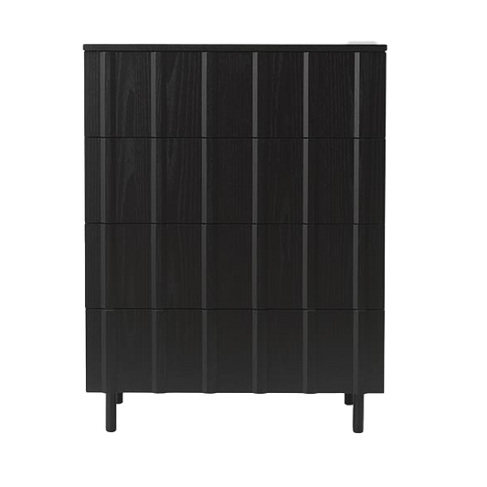 Normann Copenhagen Rib dresser 4 lådor Soft Black