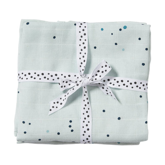 Done by deer Dreamy Dots tvättlapp 2-pack Blue