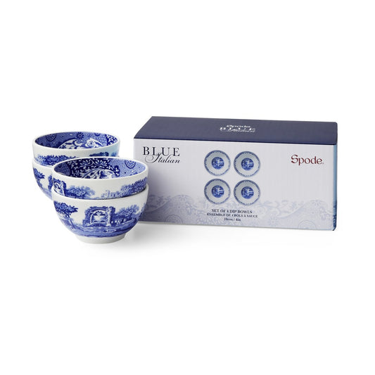 Spode Blue Italian dippskål Ø10 cm 4-pack Blå-vit