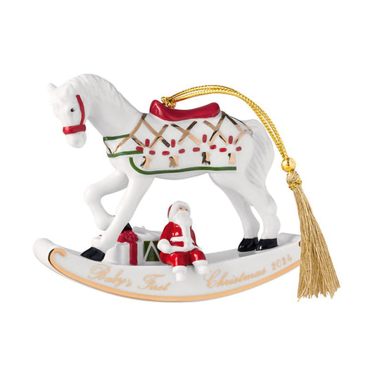 Villeroy & Boch Christmas Classics julhänge gunghäst Vit