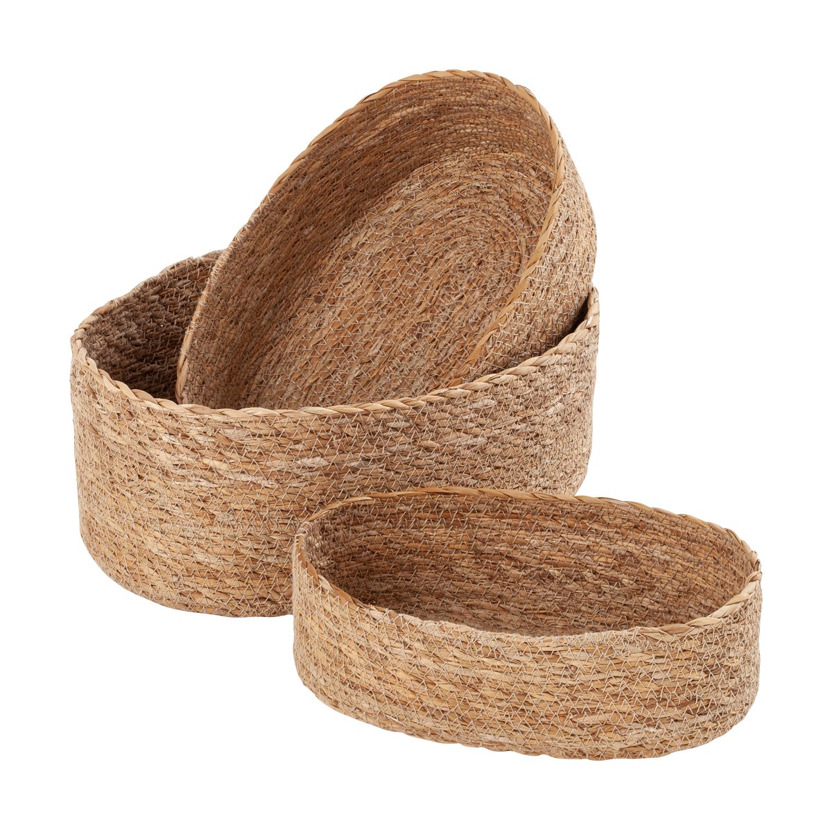 Dixie Emil brödkorg oval 3-pack Natural