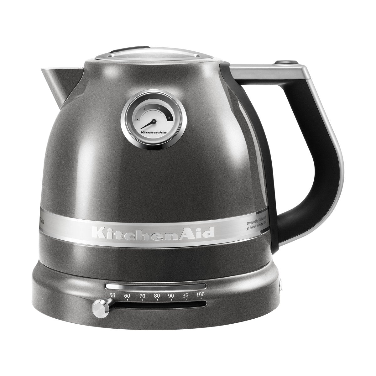 KitchenAid Artisan vattenkokare med variabel temperatur 1,5 L Medallion silver