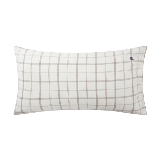 Lexington Checked Flannel örngott 50x90 cm White-brown