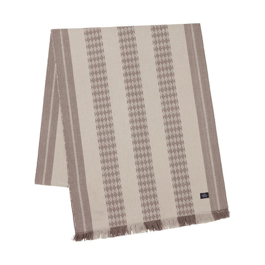 Lexington Jacquard Striped bordslöpare 50x250 cm Beige