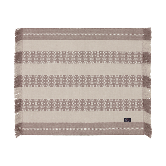 Lexington Jacquard Striped bordstablett 40x50 cm Beige