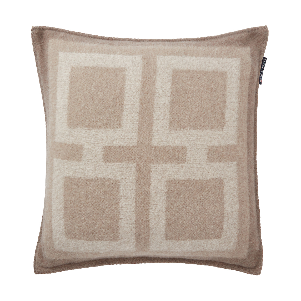 Lexington Graphic Recycled Wool kuddfodral 50x50 cm Light beige