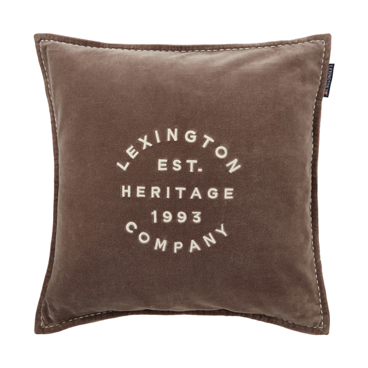 Lexington 1993 Logo Velvet kuddfodral 50x50 cm Brown