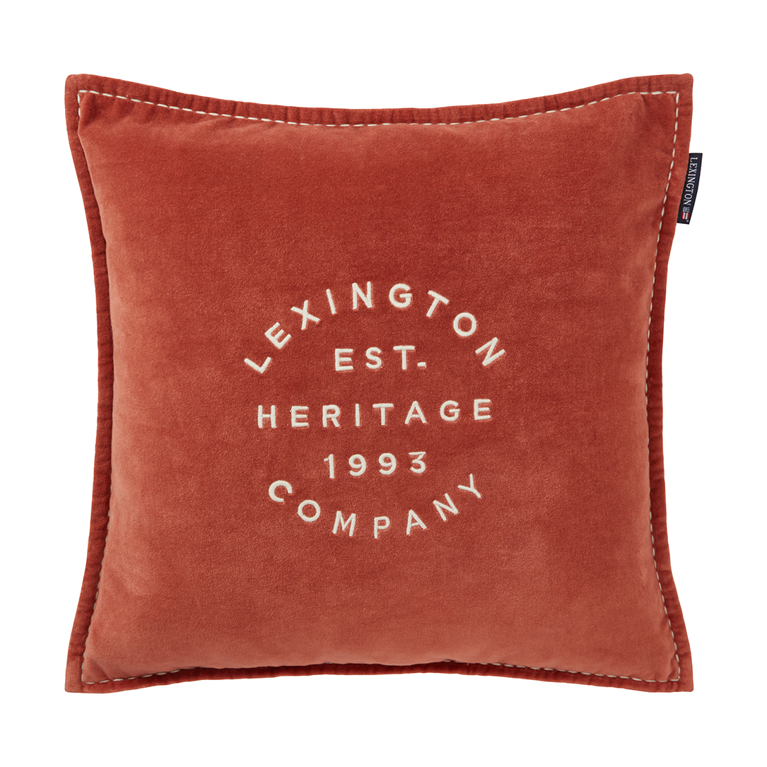 Lexington 1993 Logo Velvet kuddfodral 50x50 cm Rust