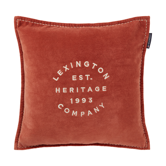 Lexington 1993 Logo Velvet kuddfodral 50x50 cm Rust