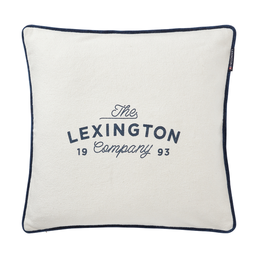 Lexington Printed Logo Recycled Cotton kuddfodral 50x50 cm White