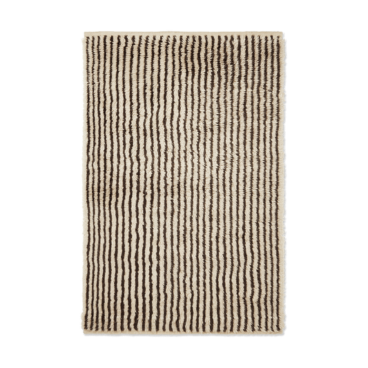 ferm LIVING Kami matta Off white-coffee, 120x180 cm