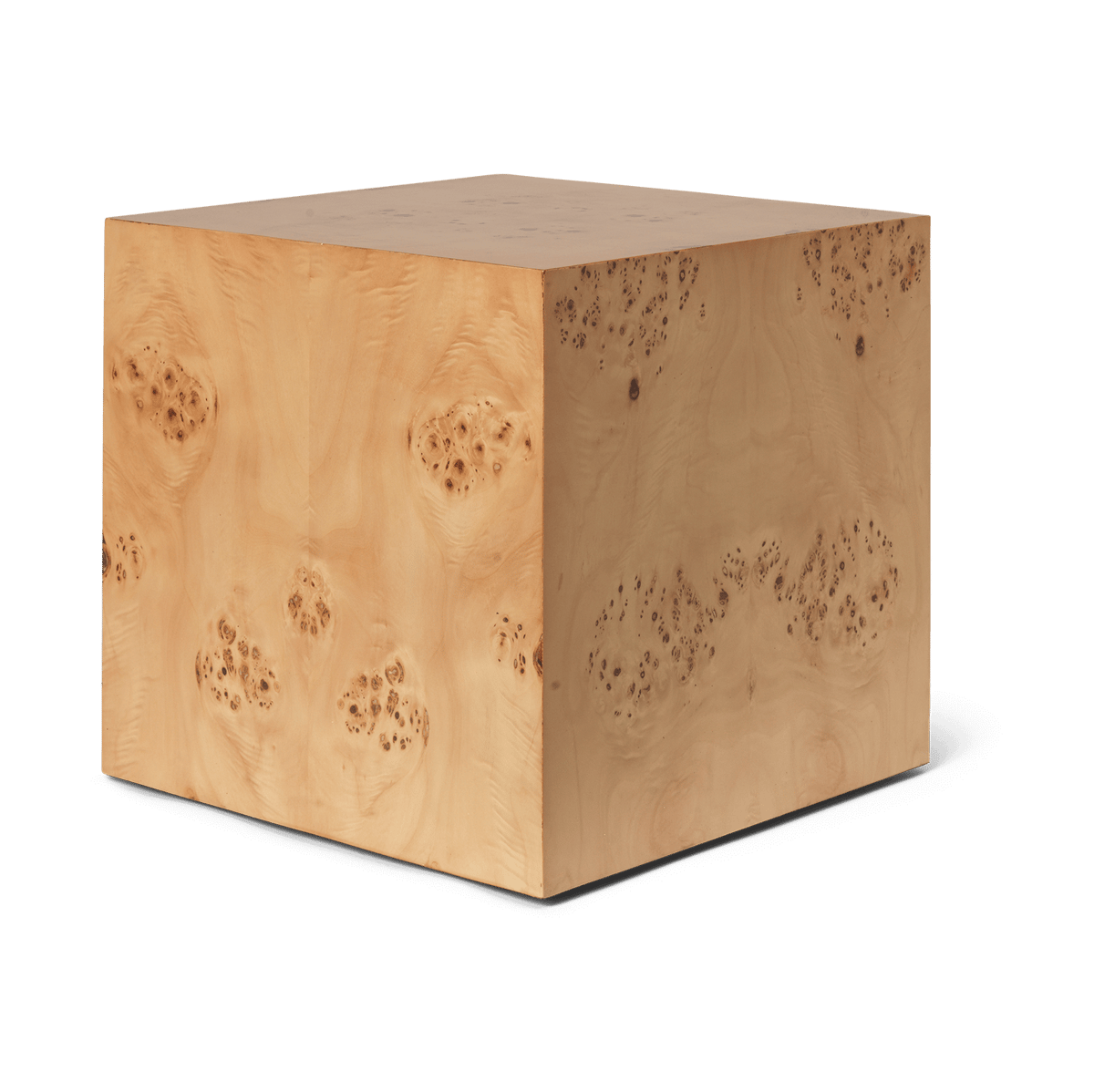 ferm LIVING Burl Cube sidobord 40x40 cm Natural